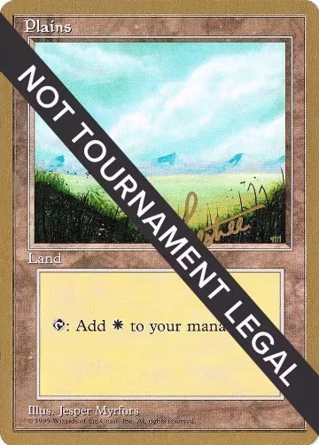 Plains (A) - 1996 Bertrand Lestree (4ED), World Championship Decks — Magic card price
