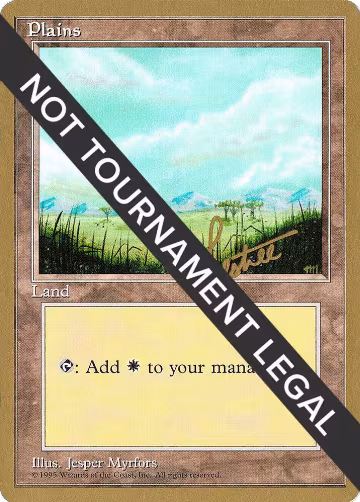 Plains (B) - 1996 Bertrand Lestree (4ED), World Championship Decks — Magic card price