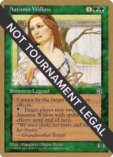 Autumn Willow - 1996 Eric Tam (HML), World Championship Decks — Magic card price