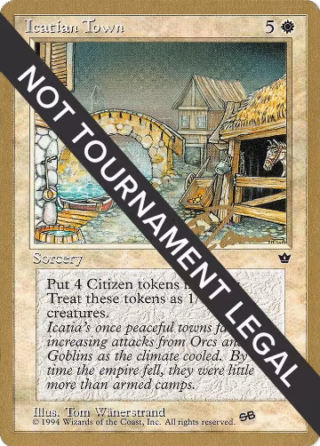 Icatian Town - 1996 Eric Tam (FEM) (SB), World Championship Decks — Magic card price
