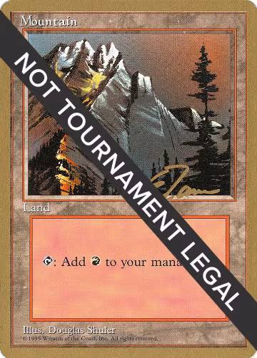 Mountain (A) - 1996 Eric Tam (4ED), World Championship Decks — Magic card price