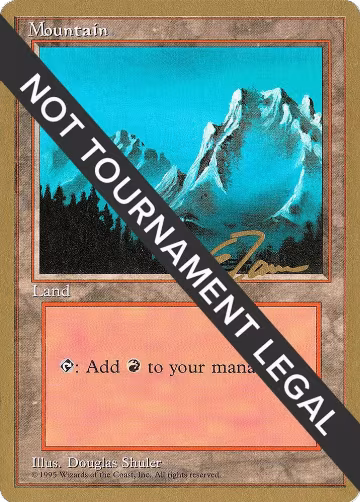 Mountain (B) - 1996 Eric Tam (4ED), World Championship Decks — Magic card price