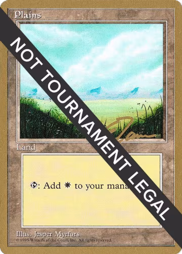 Plains (A) - 1996 Eric Tam (4ED), World Championship Decks — Magic card price
