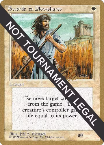 Swords to Plowshares - 1996 Eric Tam (4ED) (SB), World Championship Decks — Magic card price