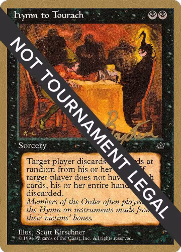 Hymn to Tourach (Table) - 1996 George Baxter (FEM), World Championship Decks — Magic card price