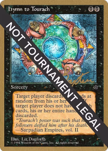 Hymn to Tourach (Circle) - 1996 George Baxter (FEM), World Championship Decks — Magic card price