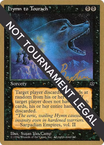 Hymn to Tourach (Wolf) - 1996 George Baxter (FEM), World Championship Decks — Magic card price