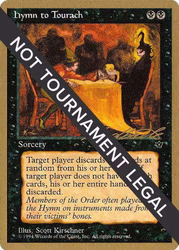 Hymn to Tourach (Table) - 1996 Leon Lindback (FEM), World Championship Decks — Magic card price