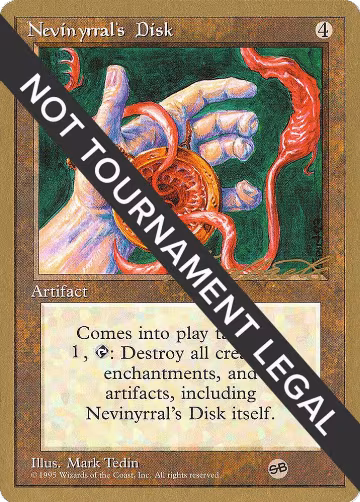 Nevinyrral's Disk - 1996 Leon Lindback (4ED) (SB), World Championship Decks — Magic card price
