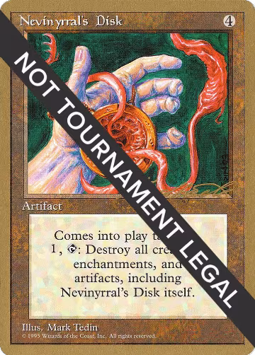 Nevinyrral's Disk - 1996 Leon Lindback (4ED), World Championship Decks — Magic card price