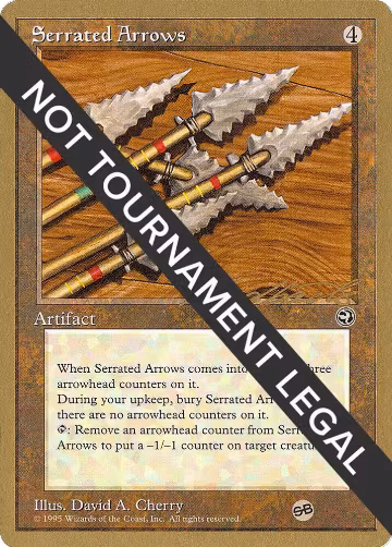 Serrated Arrows - 1996 Leon Lindback (HML) (SB), World Championship Decks — Magic card price