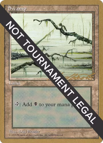 Swamp (C) - 1996 Leon Lindback (4ED), World Championship Decks — Magic card price