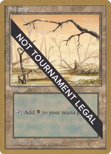 Swamp (B) - 1996 Leon Lindback (4ED), World Championship Decks — Magic card price