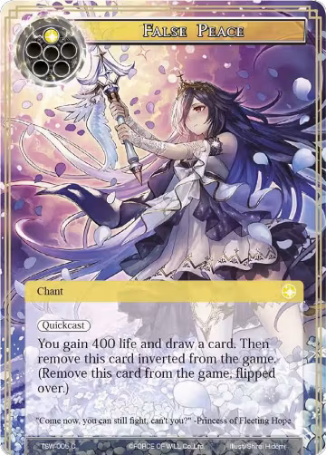False Peace // Deadly Pox (TSW-005), The Time Spinning Witch — Force of Will card price