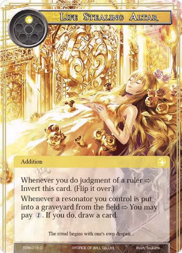 Life Stealing Altar // Soul Returning Altar (TSW-016), The Time Spinning Witch — Force of Will card price