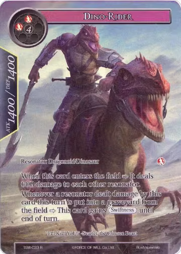 Dino-Rider (Full Art) (TSW-033), The Time Spinning Witch — Force of Will card price