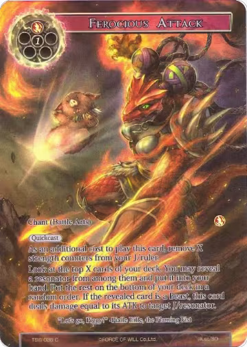 Ferocious Attack (Full Art) (TSW-036), The Time Spinning Witch — Force of Will card price