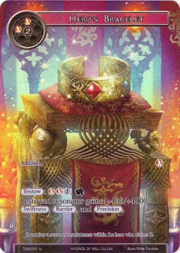 Hero's Bracelet (Full Art) (TSW-041), The Time Spinning Witch — Force of Will card price