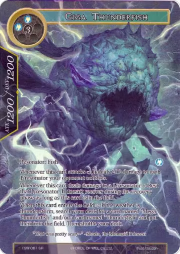 Giga Thunderfish (Full Art) (TSW-061), The Time Spinning Witch — Force of Will card price