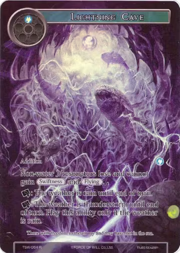 Lightning Cave (Full Art) (TSW-064), The Time Spinning Witch — Force of Will card price