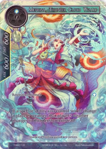 Mephina, Thunder Cloud Wizard (Full Art) (TSW-071), The Time Spinning Witch — Force of Will card price