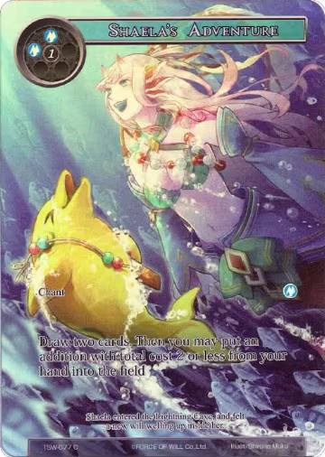 Shaela's Adventure (Full Art) (TSW-077), The Time Spinning Witch — Force of Will card price