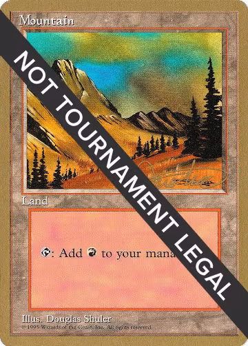 Mountain (C) - 1996 Mark Justice (4ED), World Championship Decks — Magic card price