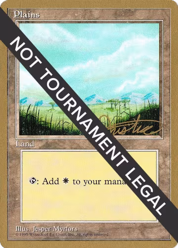 Plains (B) - 1996 Mark Justice (4ED), World Championship Decks — Magic card price