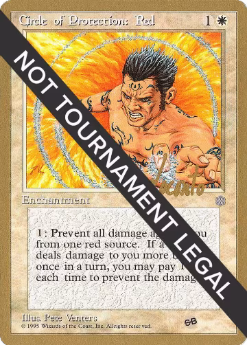 Circle of Protection: Red - 1996 Michael Loconto (ICE) (SB), World Championship Decks — Magic card price