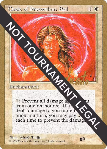 Circle of Protection: Red - 1996 Michael Loconto (4ED) (SB), World Championship Decks — Magic card price
