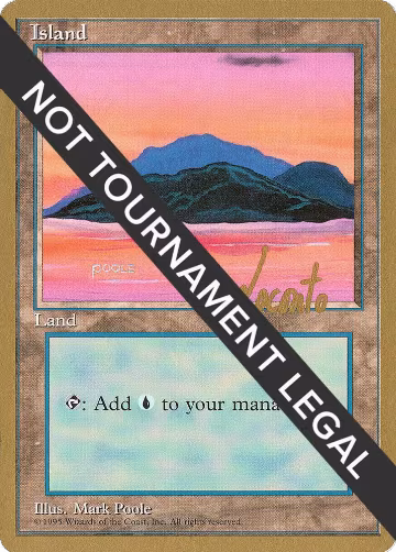 Island (C) - 1996 Michael Loconto (4ED), World Championship Decks — Magic card price