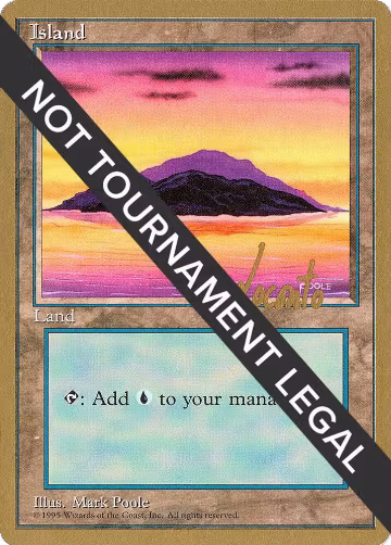 Island (A) - 1996 Michael Loconto (4ED), World Championship Decks — Magic card price