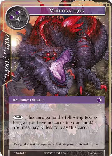 Voidosaurus (TSW-144), The Time Spinning Witch — Force of Will card price
