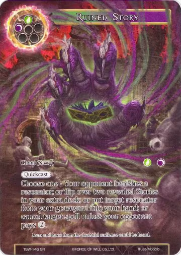 Ruined Story (Full Art) (TSW-146), The Time Spinning Witch — Force of Will card price