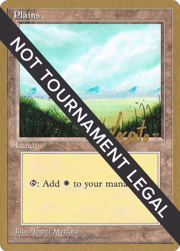 Plains (A) - 1996 Michael Loconto (4ED), World Championship Decks — Magic card price