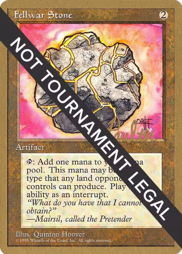 Fellwar Stone - 1996 Preston Poulter (4ED), World Championship Decks — Magic card price