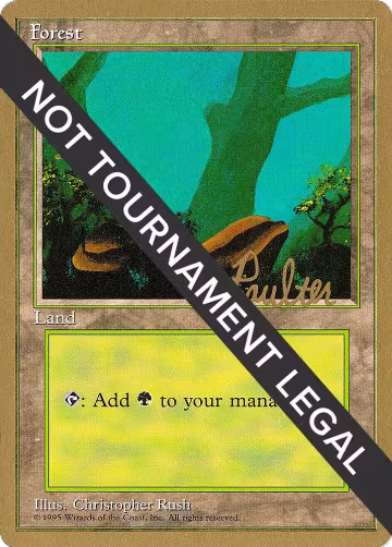 Forest (A) - 1996 Preston Poulter (4ED), World Championship Decks — Magic card price