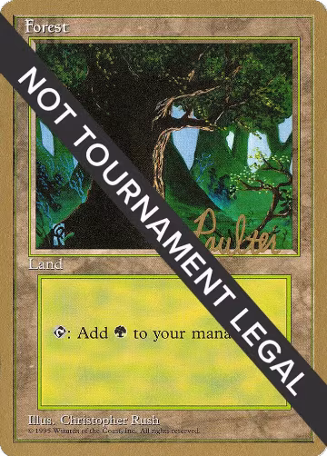 Forest (C) - 1996 Preston Poulter (4ED), World Championship Decks — Magic card price