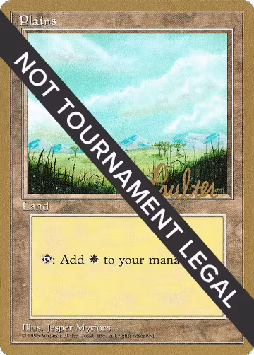 Plains (B) - 1996 Preston Poulter (4ED), World Championship Decks — Magic card price