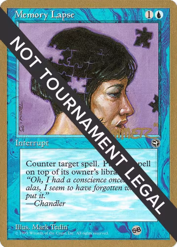 Memory Lapse (Version 2) - 1996 Shawn "Hammer" Regnier (HML) (SB), World Championship Decks — Magic card price