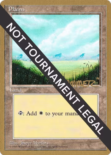 Plains (A) - 1996 Shawn "Hammer" Regnier (4ED), World Championship Decks — Magic card price