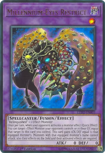 Millennium-Eyes Restrict (LED2-EN003), Legendary Duelists: Ancient Millennium — Yu-Gi-Oh! card price