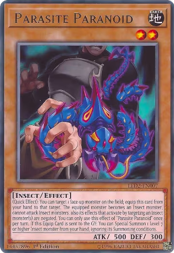 Parasite Paranoid (LED2-EN007), Legendary Duelists: Ancient Millennium — Yu-Gi-Oh! card price