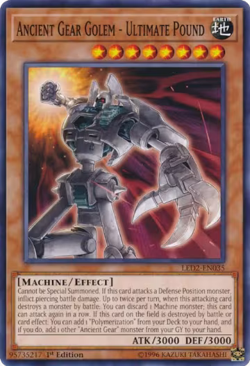 Ancient Gear Golem - Ultimate Pound (LED2-EN035), Legendary Duelists: Ancient Millennium — Yu-Gi-Oh! card price