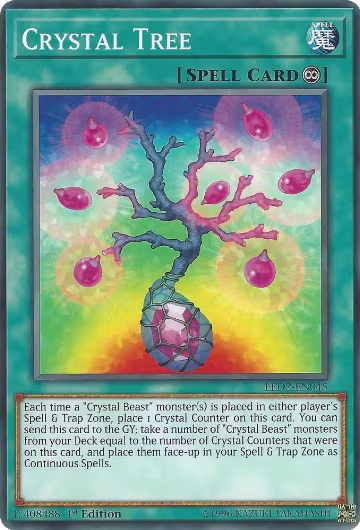 Crystal Tree (LED2-EN045), Legendary Duelists: Ancient Millennium — Yu-Gi-Oh! card price