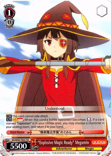 "Explosive Magic Ready" Megumin (KS/W49-TE05 TD), KonoSuba — Weiß Schwarz card price