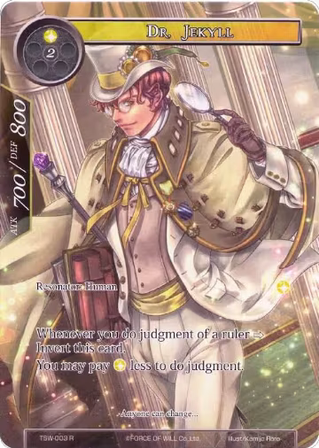 Dr. Jekyll // Ms. Hyde (Full Art) (TSW-003), The Time Spinning Witch — Force of Will card price