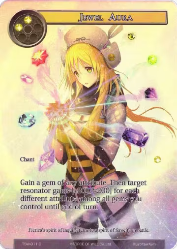 Jewel Aura (Full Art) (TSW-011), The Time Spinning Witch — Force of Will card price
