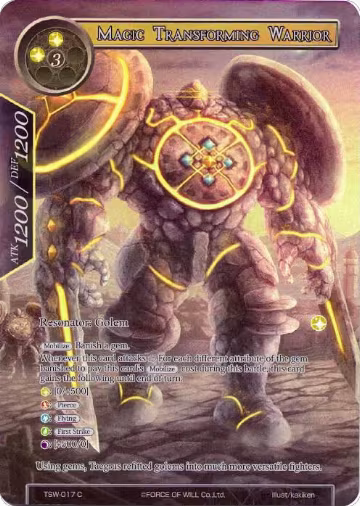 Magic Transforming Warrior (Full Art) (TSW-017), The Time Spinning Witch — Force of Will card price