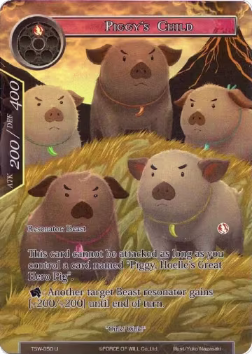 Piggy's Child (Full Art) (TSW-050), The Time Spinning Witch — Force of Will card price